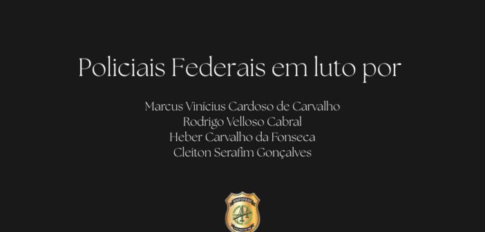 SINPOFESC EXPRESSA SOLIDARIEDADE APÓS MORTE DE POLICIAIS NO RIO