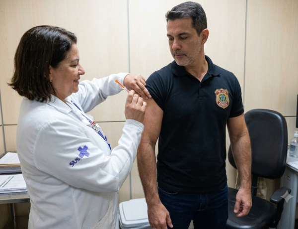 ARTICULAÇÃO DO SINPOFESC GARANTE VACINAÇÃO CONTRA A INFLUENZA PARA SERVIDORES DA PF EM ITAJAÍ